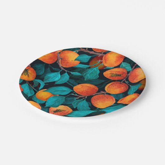 Aprikosengarten 2 pappteller (Schrägansicht)