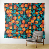 Aprikosengarten 2 wandteppich (Beispiel (Horizontal))