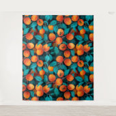 Aprikosengarten 2 wandteppich (Vorderseite)