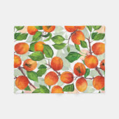 Aprikosengarten 3 fleecedecke (Vorderseite (Horizontal))