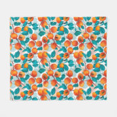 Aprikosengarten 4 fleecedecke (Vorderseite (Horizontal))