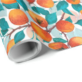 Aprikosengarten 4 geschenkpapier (Rolleneckpunkt)
