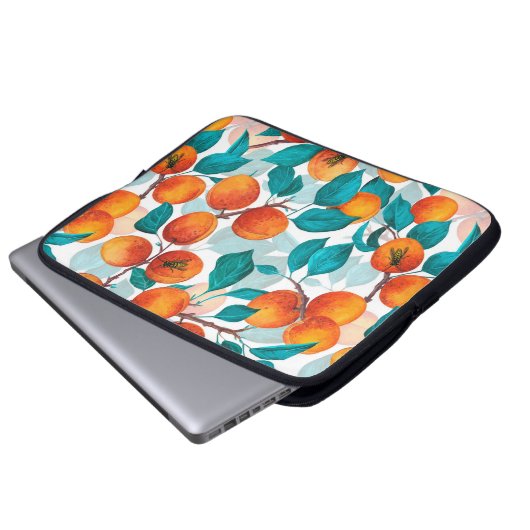Aprikosengarten 4 laptopschutzhülle (Vorne Knopf)
