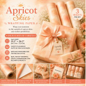 Aprikosenhimmel Geschenkpapier Set