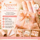 Aprikosenhimmel Geschenkpapier Set
