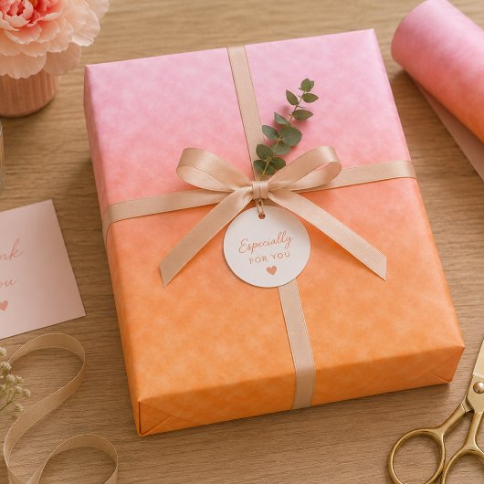 Aprikosenhimmel Geschenkpapier Set