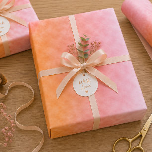 Aprikosenhimmel Geschenkpapier Set