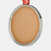 Aprikosenkleckse Silbernes Ornament (Links)