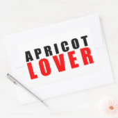 Aprikosenliebhaber Rechteckiger Aufkleber (Umschlag)