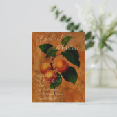 Aprikosenmousse Postkarte (Stehend Vorderseite)