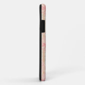 Aprikosenpfirsichrosa, blumengestreiftes Muster Case-Mate iPhone Hülle (Hinten/Rechts)