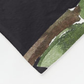 Aprikosenzweige Frühling: Aquarellfarben nahtlos. Fleecedecke (Ecke)