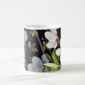 Aprikosenzweige Frühling: Aquarellfarben nahtlos. Kaffeetasse (Mittel)