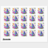 April, 17 Kindergeburtstag Stickers (Blatt)
