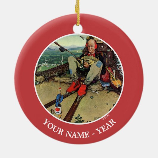 April, 1945 keramik ornament (Hinten)