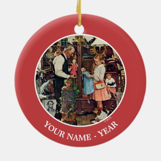 April, 1948 keramik ornament (Hinten)