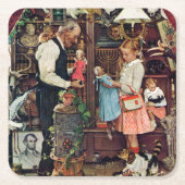 April, 1948 rechteckiger pappuntersetzer (Vorderseite)