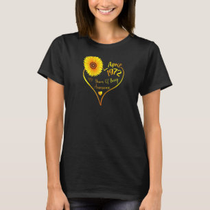 April 1972 49. Geburtstag T Shirt für Frauen Sonne