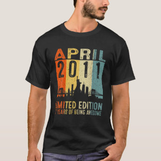 April 2011 11 Geburtstag 11 Jahr alt 2011 Geburtst T-Shirt