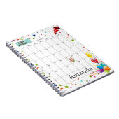 April 2022 Kalender Glückwunsch Geburtstagsbericht Notizblock (Rechte Seite)