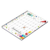 April 2022 Kalender Glückwunsch Geburtstagsbericht Notizblock (Linke Seite)