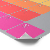 April 2023 Tage des Planerkalenders Poster (Ecke)