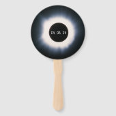 April 2024 Gesamtsolarauskitzel in Schwarz und Wei Fächer (Rückseite)