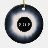 April 2024 Gesamtsolarauskitzel in Schwarz und Wei Keramikornament (Vorne)