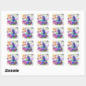 April, 20 Kindergeburtstag Stickers (Blatt)