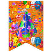 April, 22 Geburtstagsbanner Wimpelkette (Dritte Fahne)