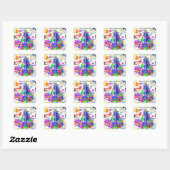 April, 22 Kindergeburtstag Stickers (Blatt)