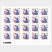 April, 27 Kindergeburtstag Stickers (Blatt)