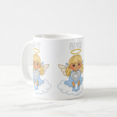 April Angel Birthstone Tasse (Vorderseite Links)