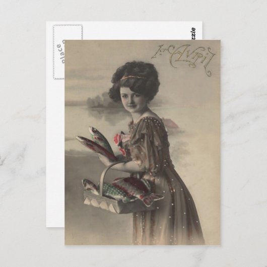 April April Fool’s Postkarte (Vorne/Hinten)