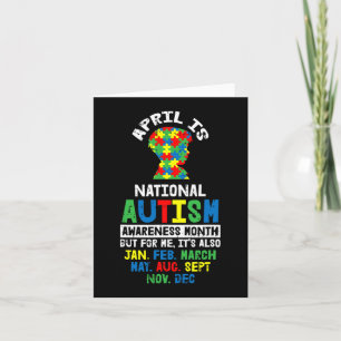 April Autismus Sensibilisierungsgeschenke für Auti Karte