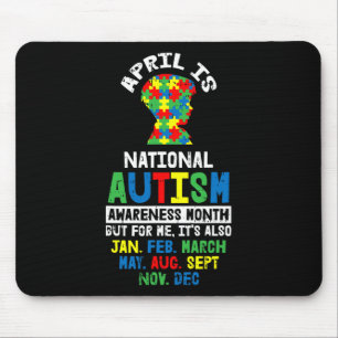 April Autismus Sensibilisierungsgeschenke für Auti Mousepad