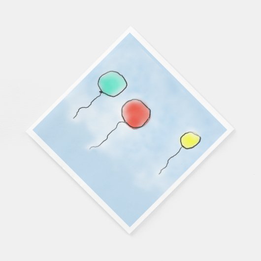 April Balloons Serviette (Ecke)