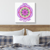 April Birth Blume Personalisiert Daisy Mandala Leinwanddruck (Insitu (Schlafzimmer))