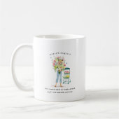 April Birth Month Girl | Monogram  Kaffeetasse (Links)