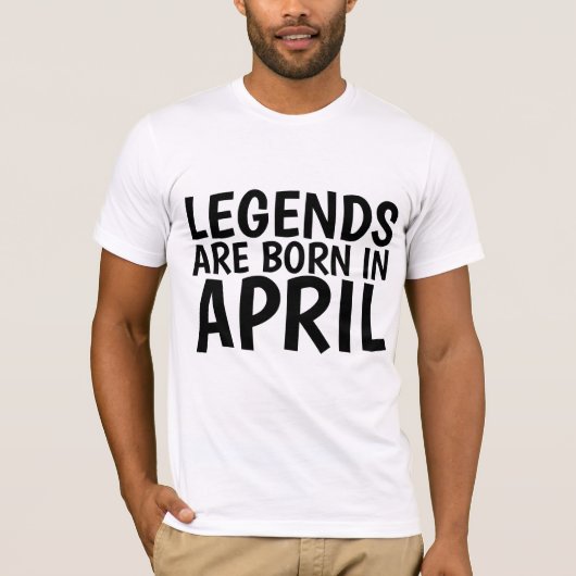 APRIL BIRTHDAY T - Shirt (Vorderseite)