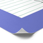 April Birthstone Diamond Artwork Poster (Ecke)