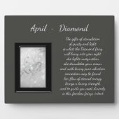 April Birthstone Diamond Fotoplatte (Vorderseite)