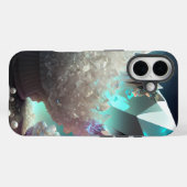 April Birthstone Diamond Quarz Crystal Pearls Case-Mate iPhone Hülle (Rückseite (Horizontal))