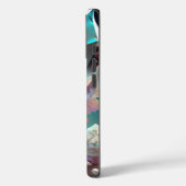 April Birthstone Diamond Quarz Crystal Pearls Case-Mate iPhone Hülle (Rückseite / Links)