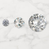 April Birthstone Diamond Table Konfetti (Rückseiten)