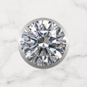 April Birthstone Diamond Table Konfetti (Klein Vorderseite)