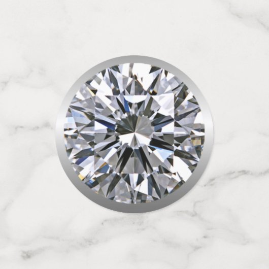 April Birthstone Diamond Table Konfetti (Klein Vorderseite)