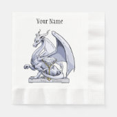 April - Birthstone Drache: Diamond Serviette (Vorderseite)