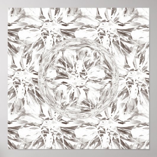 April Birthstone Gemstone Diamond Poster (Vorne)