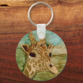 April bleibe die Giraffe immer mit dir! Schlüsselanhänger (Vorderseite)